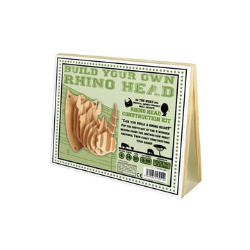 Wooden Construction Rhino Head Puzzle